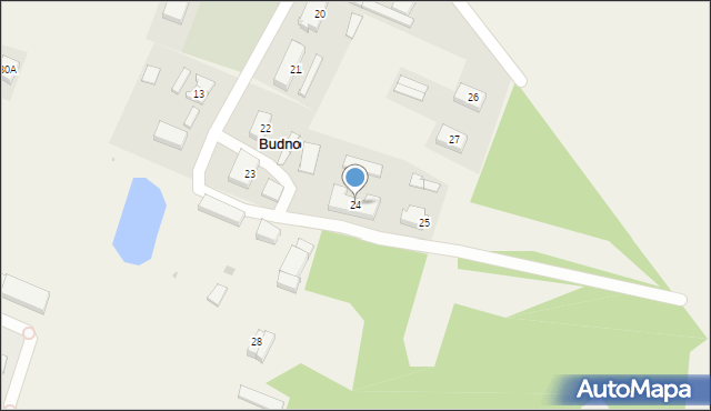 Budno, Budno, 24, mapa Budno