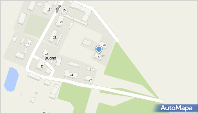 Budno, Budno, 27, mapa Budno