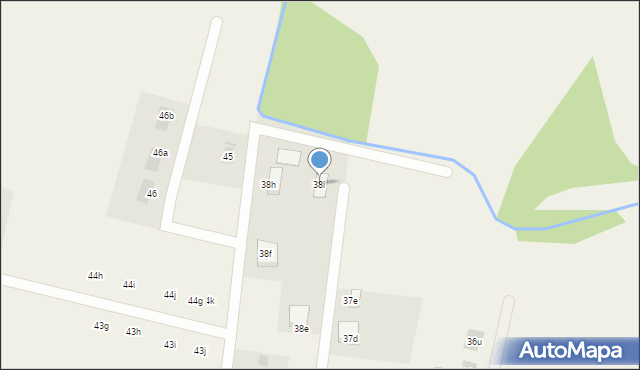 Budno, Budno, 38i, mapa Budno