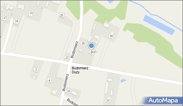 Budomierz, Budomierz, 37, mapa Budomierz