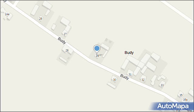 Budy, Budy, 29, mapa Budy