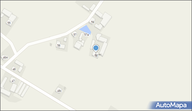 Budy, Budy, 58, mapa Budy
