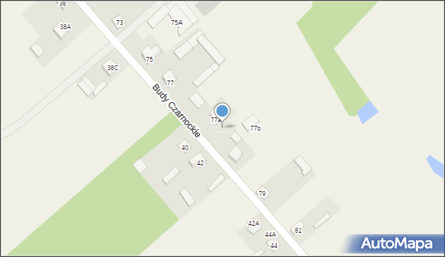 Budy Czarnockie, Budy Czarnockie, 77c, mapa Budy Czarnockie