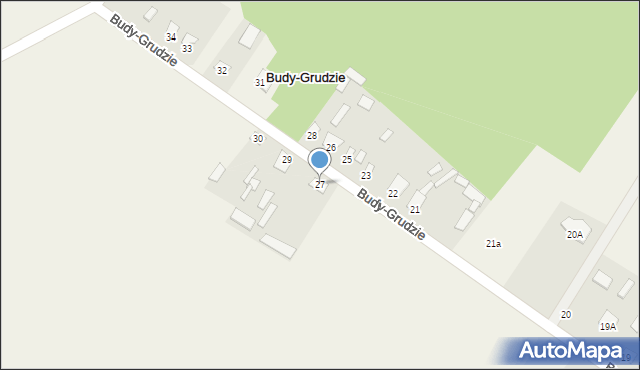 Budy-Grudzie, Budy-Grudzie, 27, mapa Budy-Grudzie