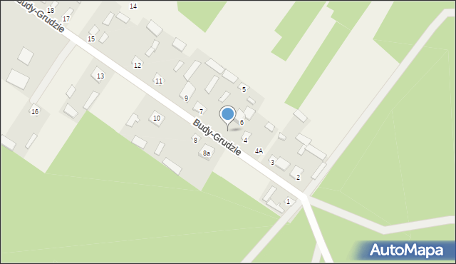 Budy-Grudzie, Budy-Grudzie, 5, mapa Budy-Grudzie