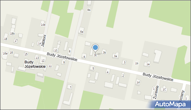 Budy Józefowskie, Budy Józefowskie, 3c, mapa Budy Józefowskie