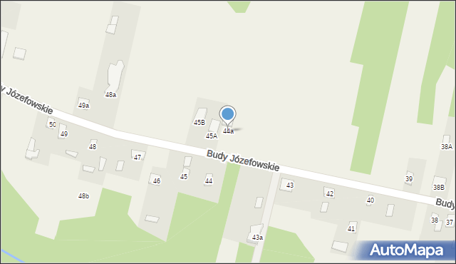 Budy Józefowskie, Budy Józefowskie, 44a, mapa Budy Józefowskie