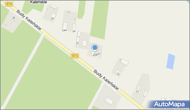 Budy Kaleńskie, Budy Kaleńskie, 22A, mapa Budy Kaleńskie