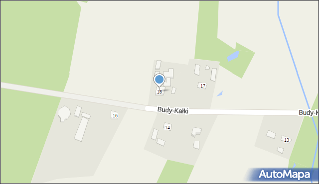 Budy-Kałki, Budy-Kałki, 18, mapa Budy-Kałki