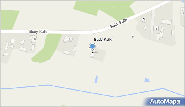 Budy-Kałki, Budy-Kałki, 7, mapa Budy-Kałki