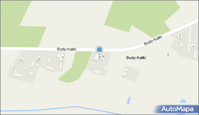 Budy-Kałki, Budy-Kałki, 8, mapa Budy-Kałki