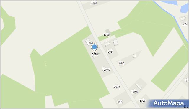 Budy Łańcuckie, Budy Łańcuckie, 307e, mapa Budy Łańcuckie