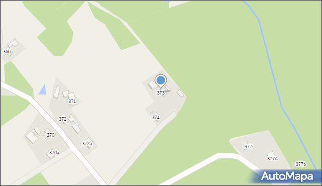 Budy Łańcuckie, Budy Łańcuckie, 373, mapa Budy Łańcuckie