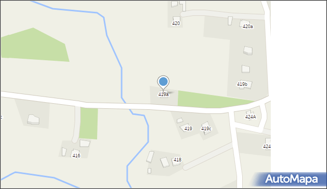 Budy Łańcuckie, Budy Łańcuckie, 419a, mapa Budy Łańcuckie