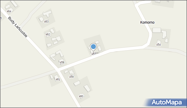 Budy Łańcuckie, Budy Łańcuckie, 457, mapa Budy Łańcuckie