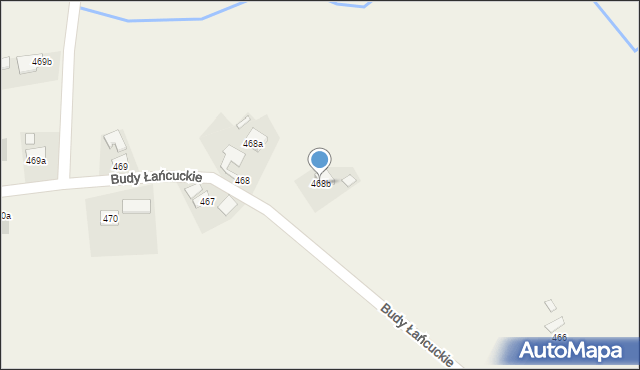 Budy Łańcuckie, Budy Łańcuckie, 468b, mapa Budy Łańcuckie