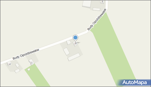 Budy Opożdżewskie, Budy Opożdżewskie, 10, mapa Budy Opożdżewskie