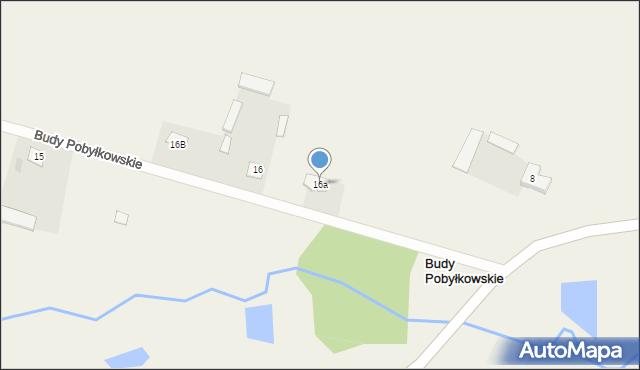 Budy Pobyłkowskie, Budy Pobyłkowskie, 16a, mapa Budy Pobyłkowskie