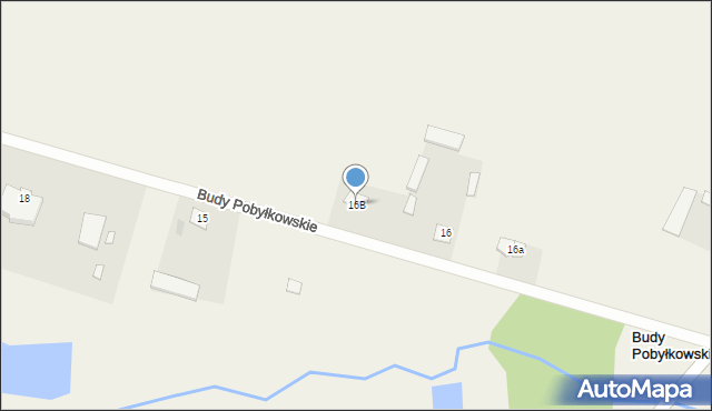 Budy Pobyłkowskie, Budy Pobyłkowskie, 16B, mapa Budy Pobyłkowskie