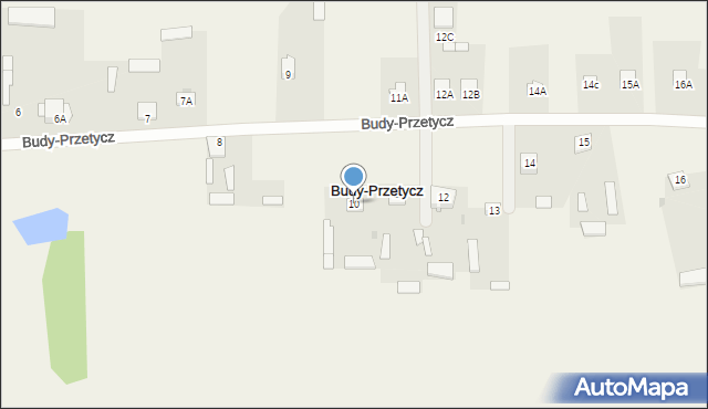 Budy-Przetycz, Budy-Przetycz, 10, mapa Budy-Przetycz