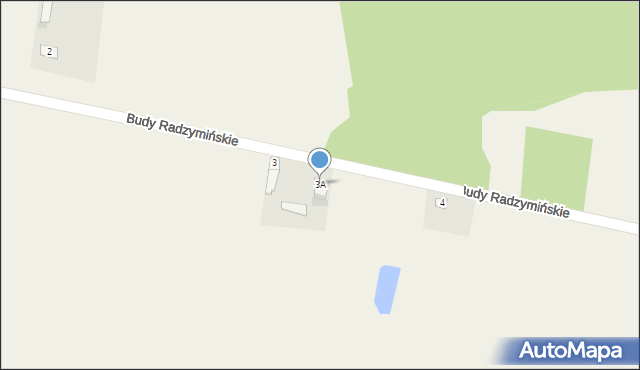 Budy Radzymińskie, Budy Radzymińskie, 3A, mapa Budy Radzymińskie