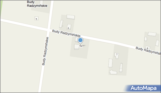 Budy Radzymińskie, Budy Radzymińskie, 7A, mapa Budy Radzymińskie