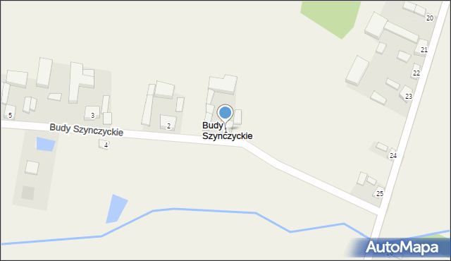 Budy Szynczyckie, Budy Szynczyckie, 1, mapa Budy Szynczyckie
