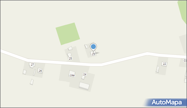 Budy Trzcińskie, Budy Trzcińskie, 23, mapa Budy Trzcińskie