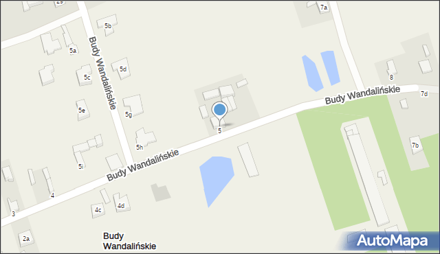 Budy Wandalińskie, Budy Wandalińskie, 6, mapa Budy Wandalińskie