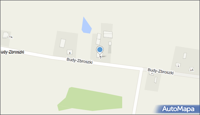 Budy-Zbroszki, Budy-Zbroszki, 5, mapa Budy-Zbroszki