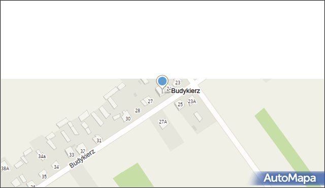 Budykierz, Budykierz, 26, mapa Budykierz