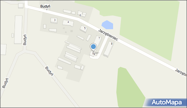 Budyń, Budyń, 7a, mapa Budyń