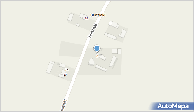 Budziaki, Budziaki, 2, mapa Budziaki