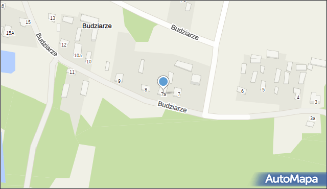 Budziarze, Budziarze, 7a, mapa Budziarze