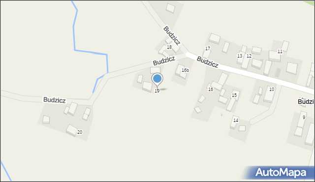 Budzicz, Budzicz, 19, mapa Budzicz