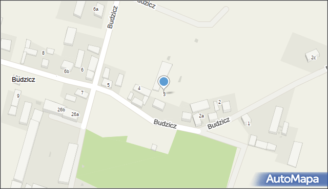 Budzicz, Budzicz, 3, mapa Budzicz