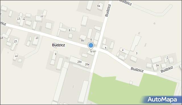 Budzicz, Budzicz, 7, mapa Budzicz