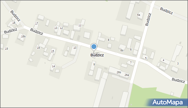 Budzicz, Budzicz, 9a, mapa Budzicz