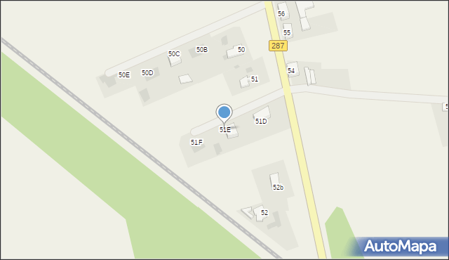 Budziechów, Budziechów, 51E, mapa Budziechów