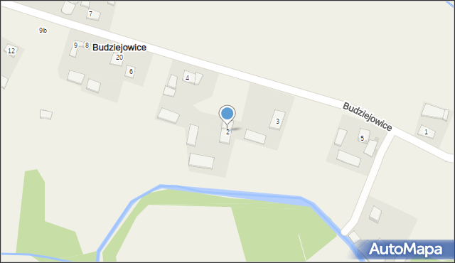 Budziejowice, Budziejowice, 2, mapa Budziejowice