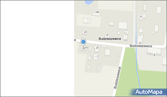 Budzieszewice, Budzieszewice, 19, mapa Budzieszewice