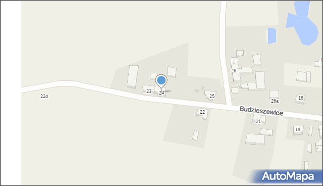 Budzieszewice, Budzieszewice, 24, mapa Budzieszewice