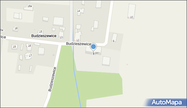 Budzieszewice, Budzieszewice, 8, mapa Budzieszewice