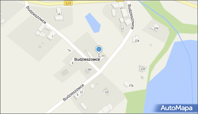 Budzieszowce, Budzieszowce, 11, mapa Budzieszowce