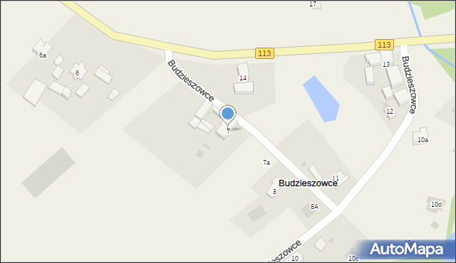 Budzieszowce, Budzieszowce, 7, mapa Budzieszowce