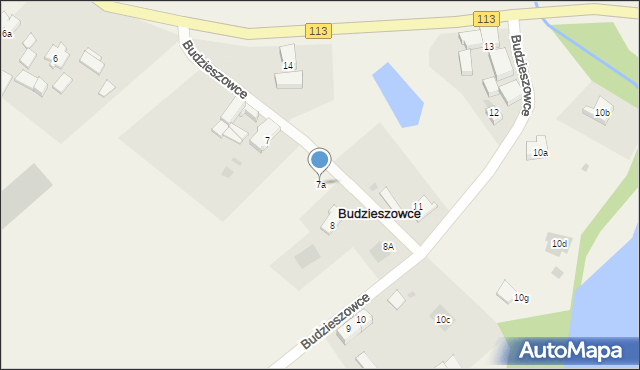 Budzieszowce, Budzieszowce, 7a, mapa Budzieszowce