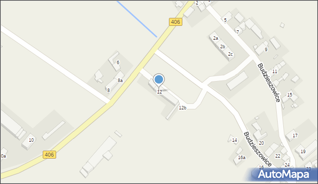 Budzieszowice, Budzieszowice, 12, mapa Budzieszowice