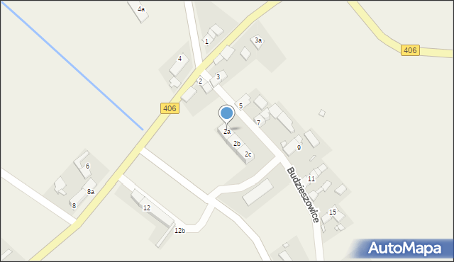 Budzieszowice, Budzieszowice, 2a, mapa Budzieszowice