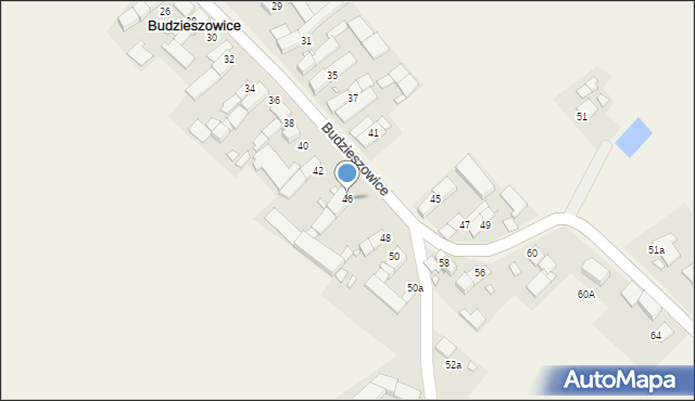 Budzieszowice, Budzieszowice, 46, mapa Budzieszowice