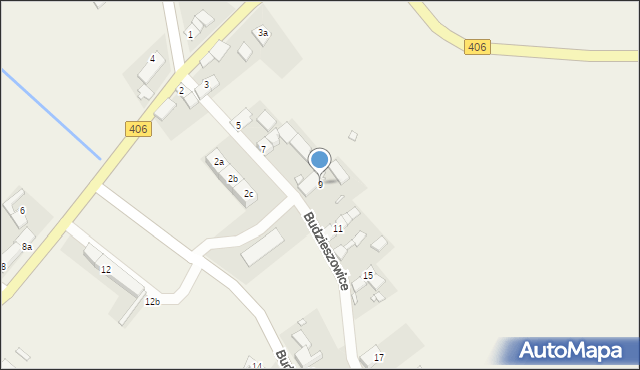 Budzieszowice, Budzieszowice, 9, mapa Budzieszowice